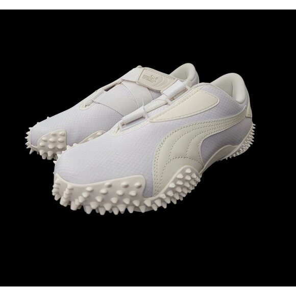 NWOB Puma Mostro Archive Sneaker Vapor Gray Frosted Ivory Spiked Shoes Sz 4 - Picture 2 of 10
